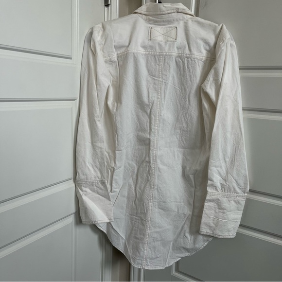 Free People We The Free Manchester Solid Top in White Combo NWT Size XS - Picture 6 of 6